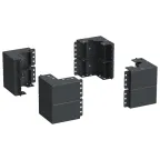 Уголок цоколя h-200мм черный (8шт/компл)