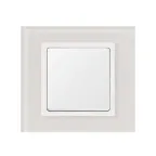 Рамка на 1 пост, S82N, белый - белый (стекло)