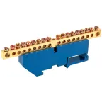 Шина N ноль на DIN-изоляторах ШНИ-6х9-18-Д-С