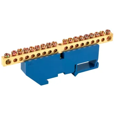 Шина N ноль на DIN-изоляторах ШНИ-6х9-18-Д-С