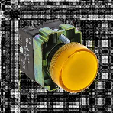 Лампа сигнальная BV65 желтая с подсветкой