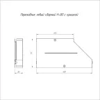 Переходник левый с крышкой Стандарт 600х400х80