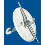 Розетка потолочная с удлиненной осью белая