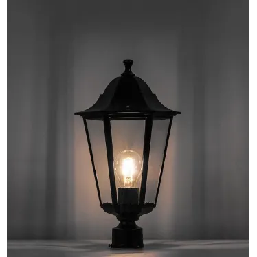 Светильник НТУ-60w на трубу Е27 IP44 черный