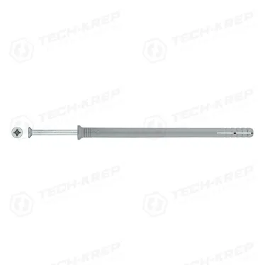 Дюбель-гвоздь 8х140 потайной бортик, полипропилен (50шт)