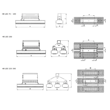 Светильник HB LED 100 D80 5000K G2