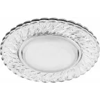 Светильник ДВО-15w GX53 без лампы со светодиодной подсветкой 4000К хром с прозрачным стеклом