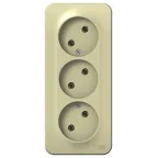 BLANCA О/У РОЗЕТКА 3-ая без заземления без шт. ИЗОЛ.ПЛ., 16А, 250В, БЕЖЕВЫЙ