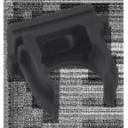 Крепеж-клипса черная d16мм Plast PROxima (10шт)