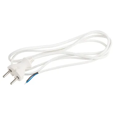 Шнур для бра 1,8м ШВВП 2x0,75мм2 белый UX-ШВВП-2x0,75-1,8m-W ЭРА