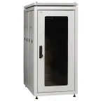 Шкаф сетевой 19дюйм LINEA N 18U 600х1000 мм стекл передняя дверь серый