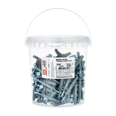 Дюбель-гвоздь 6х40 грибовидный бортик, полипропилен (150шт)