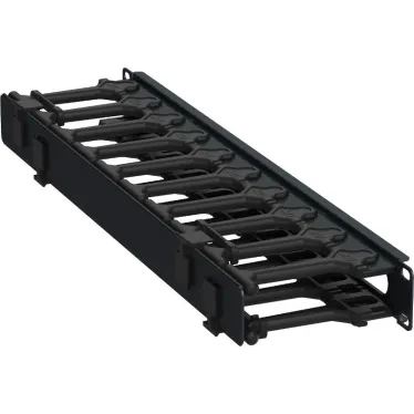 Кабель-органайзер горизонтальный 19 1U черный РФ