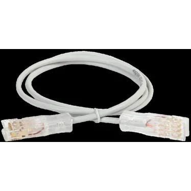 Патч-корд категория 110-110 5Е 1 метр PVC серый