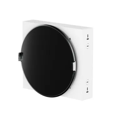 Корпус ArtShell Round встраиваемый силовой круглый 16 модулей чёрное стекло