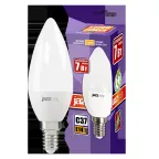 Лампа светодиодная LED 7Вт E14 530Лм 230V/50Hz теплый матовая свеча SP