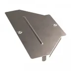                  Крышка переходника симметричного Стандарт INOX (AISI 409) 400х200
               