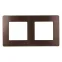 Рамка для розеток и выключателей Серия 12 12-5102-13 на 2 поста, Сатин, бронза