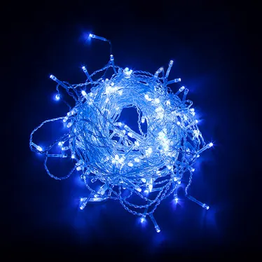 Гирлянда бахрома LED синий 5.3х0.7м IP44