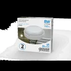 Светильник светодиодный ДБП 8 Вт 700 лм 6500К AC 220В Белый IP65 круг D140х48мм Пластик ЖКХ Elementary Gauss