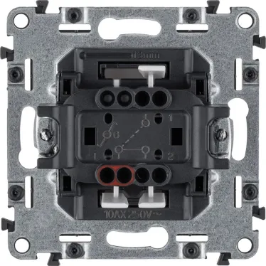 Valena LIFE Переключатель 10АХ 250В с лицевой панелью Безвинтовые зажимы Белый
