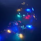 Гирлянда на елку LED мульти 10 веток 2м от батареек