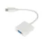 Переходник штекер HDMI - гнездо VGA, провод,