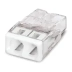 Клемма 2x2.5мм белая/прозрачная