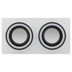 Встраиваемый светильник декоративный DK92 WH/BK MR16/GU5.3 белый/черный