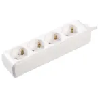 Удлинитель бытовой 4 розетки шнур 5м с заземлением 16А