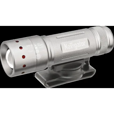 Фонарь светодиодный NPT-B01-3AAA 1LED 5Вт велосипедный металл+пластик