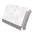 Угол вертикальный внешний 45 градусов с крышкой Стандарт 500х50