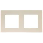 Рамка 2 поста, слоновая кость