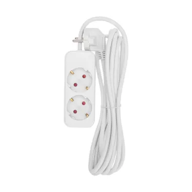 Удлинитель STANDARD 2 гнезда, 3 м, 3х1,0 мм2, с/з, белый