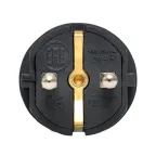 Вилка угловая каучуковая 230В 2P+PE 16A IP44 DIY