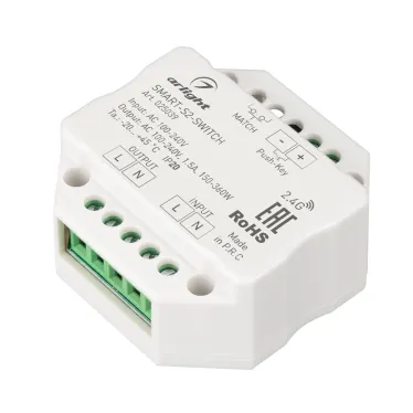 Выключатель SMART-SWITCH (230V, 1.5A, 2.4G) | 025039 | Arlight