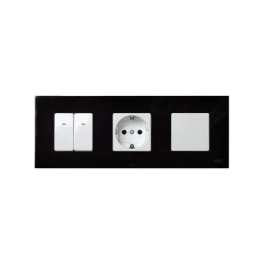 Рамка-декор на 3 поста для 2700630-03., S27Pl, чёрный