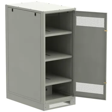 Шкаф LINEA B (пустой) 1450х600х950мм металлическая дверь серый