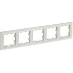 BRITE Рамка 5 постов РУ-5-БрЖ жемчуг
