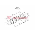 Наконечник кольцевой изолир 3.7 мм 0.5-1.5 кв мм (НКи 1.5-3.5) красный, REXANT
