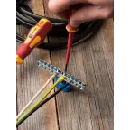 Шина нулевая N 63.12 (1 изолятор стойка) никель