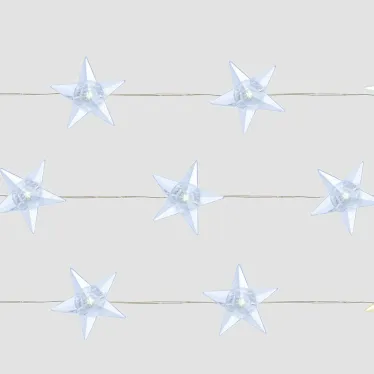 Гирлянда линейная Звездочки LED 5000К 1.8м USB