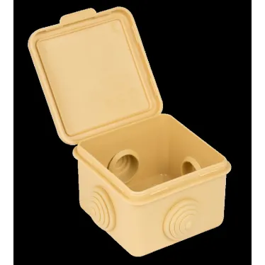 Коробка распаячная КМР-030-036 пылевлагозащитная, 4 мембранных ввода (73х73х49) светлое дерево PROxima