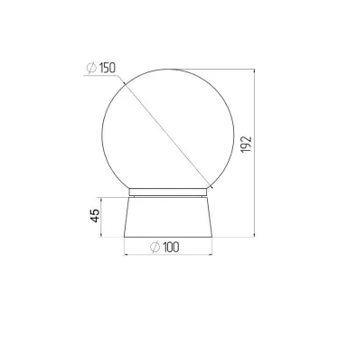 Светильник пластик, пл-н полиэтилен, 60Вт, Е27, IP20, УХЛ1, 150х150 мм НБП 01-60-004