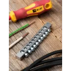 Шина PEN ноль-земля (6x9мм) 10 отв. цинк крепеж покраям