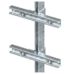 Комплект монтажных профилей на стойку для крепления 4 оболочки(ек) с видом защиты Ex e горячеоцинкованный, длина 600 мм
