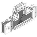Секц. T-обр. вверх 1600А Al 3L+N+PER НК IP55 тран.