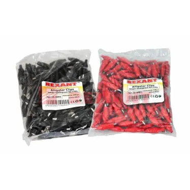 Зажим ''Крокодил'' 5А, 40мм, в изоляторе, 200шт/упак