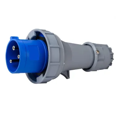 Вилка переносная 2Р+РЕ 63А 220В IP67 ВП-103