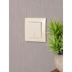 Валенсия кнопка звонка 10А кремовая